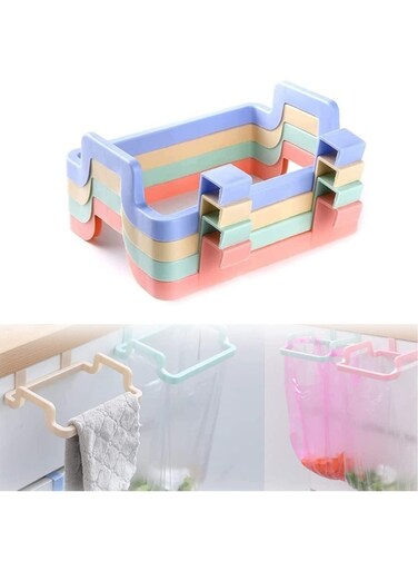 Packs Hanging Garbage Bag Organizer - Grocery Bag Holder &amp; Trash Storage Rack for Kitchen Cupboard &amp; Cabinet Doors, Space-Saving Design for Easy Access