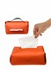 Tissue Box Cover, Hangable Wet Wipes Storage Box, Modern Decorative PU Leather Tissue Box Case Organizer Holder for Vanity Countertop, Night Stands, Livingroom, Office Desk &amp; Car