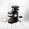 Multi-Speed Coffee Grinder 150W Electric Burr Grinder 240g Capacity Adjustable Settings Black