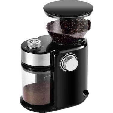 Multi-Speed Coffee Grinder 150W Electric Burr Grinder 240g Capacity Adjustable Settings Black