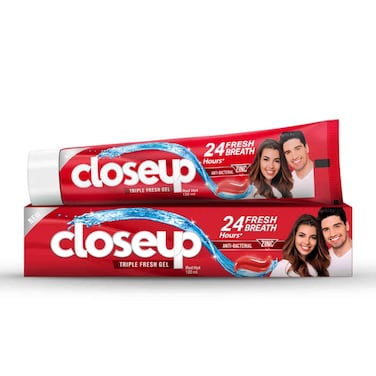 Closeup Triple Fresh Gel Toothpaste Red Hot, 120ml