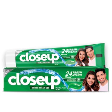 Closeup Triple Fresh Gel Toothpaste Menthol Fresh, 50ml