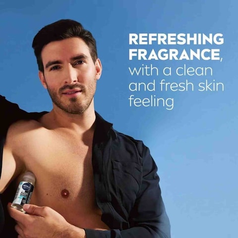 NIVEA MEN Antiperspirant Roll-on for Men Black and White Invisible Protection Fresh 50ml