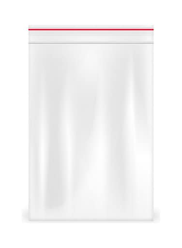 Zipper Bag Plastic - 100 Pieces Transparent 7x5cm