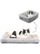 CLINES Self-Warming Cat Bed Mat for Cats Small Dogs, Function 2 in 1 Soft Plush with Anti-Slip Bottom, Washable Pet Mat Autumn Winter Indoor Snooze Sleeping for Kittens Puppy Dog