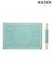 Silicone baking pad set with reusable rolling pin, non stick baking pad, food grade silicone baking pad for making cookies and pasta, silicone kneading pad rolling pin set, healthy and safe materials.