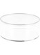 LAMSIT IBDAA Round Shape Acrylic Container with Lid   Acrylic Box Organizer   Acrylic Flower Box   Display Case Wedding Birthday Party Storage Boxes for Candy, Jewellery Storage Box (15x15x7)
