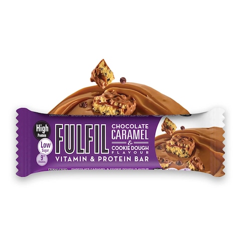 Fulfil Chocolate Caramel and Cookie Dough Vitamin and Protein Bar 55g