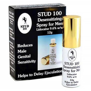 Stud 100 Desensitizing Delay Spray for Men Lidocaine 9.6% w/w, 12g