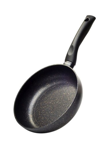 Promo Aluminium Deep Frying Pan Black 24x6cm