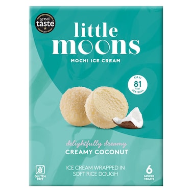 ليتل مونز آيس كريم موتشي بنكهة جوز الهند الكريمي، 192 غرام