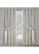 TOWN &amp; COUNTRY LUXE Exclusive Home Catarina Layered Solid Room Darkening Blackout and Sheer Grommet Top Curtain Panel Pair, 52"x96", Sand