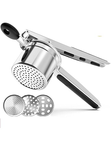 ABIN Large Potato Ricer, Heavy Duty Stainless Steel Potato Masher and Ricer Kitchen Tool, Press and Mash Kitchen Gadget For Perfect Mashed Potatoes - Everytime