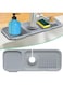 KASTWAVE Silicone Faucet Mat and Drip Catcher Tray for Kitchen and Bathroom Sink, Ideal for Dish Drying and Sponge Holder