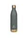 Briiton Flare Cola 1000ML Stainless steel Water Bottle Grey 18/8 Food Grade Thermo Vacuum Insulated Flask 24hrs Hydro Hot &amp; Cold SS304 Aqua Sports Bottle BPA-Free For Kids,School,office,Gym,Travel