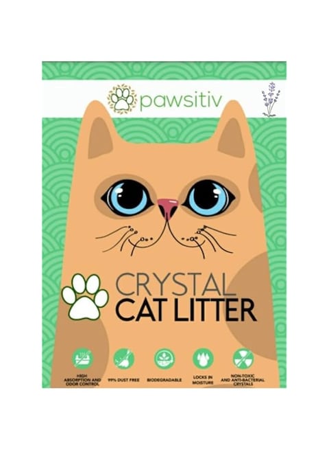 Pawsitiv Premium Silica Crystal Gel Litter for Cat - 8L Lavender