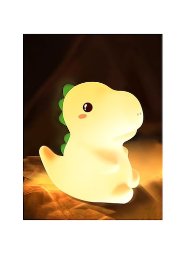 Dimanito Cute Kids Night Light Night Lamp Night Lights for Kids Bedroom Toddler Baby Portable Silicone Battery Led Nightlight Nursery (Dinosaur)
