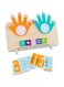 Wooden Math Manipulatives Homeschool Supplies,Montessori Preschool Learning Educational Toys Number Counting Blocks for Toddlers 2-6Years, Preschool Kindergarten Math Finger Number Game