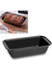 ZDQTRA Non Stick Carbon Steel Rectangular Bread Loaf Cake Mould Pan Tray for Baking at Home,Toast Bread Mould for Baking in Microwave Oven,Baking Tray for Bread,Toast,Cake,Muffin(1pcsBlackMedium)