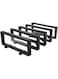 Necklace Display Stand, Vecolla 5PCS Necklace Holder Stand, Transparent Floating Frame Necklace Display Box Case, 3D Dustproof Jewelry Organizer Holder for Necklace Earrings Ring Coin(5PCS)