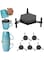 KWSLIN 6 Pack Mug Organizer, Stackable Mug Holders, Mug Stacker, Expandable Stackable Organization Gadget for Tea Cup and Coffee Mugs, adjustable size design, Save Space, Style B - Black