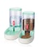 TOMVAES Automatic Dog Cat Feeder and Water Dispenser Gravity Food Feeder and Waterer Set with Pet Food Bowl for Small Medium Dog Puppy Kitten, Large Capacity
