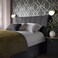 Charcoal Light Upholstered Twin Size Bed (120 X 200 CM) Black Color