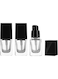 15ml/0.5OZ Empty Glass Bottles with Press Pump Head Liquid Foundation Bottle Cosmetic Makeup Vials Containers for BB/CC Creams Lotion Square Essential Oils Jars Travel Set Sample Vials