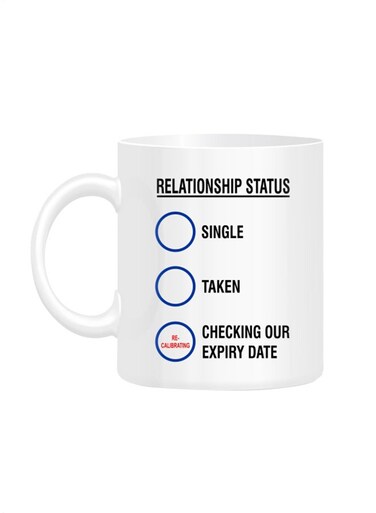 Styles Relationship Status Design Printed Mug White