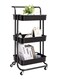 Storage Trolley Rolling Cart Utility Cart 3 Tier Metal Rolling Cart Utility Cart Shelves Storage Trolley With Wheel Kitchen Storage Cart Kitchen Storage Cart Rolling Storage Cart