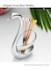 Elegant Small Silver Swan Base Holder for Coffee Bar &amp; Dining, Perfect for Wedding &amp; Entertaining Table Decor