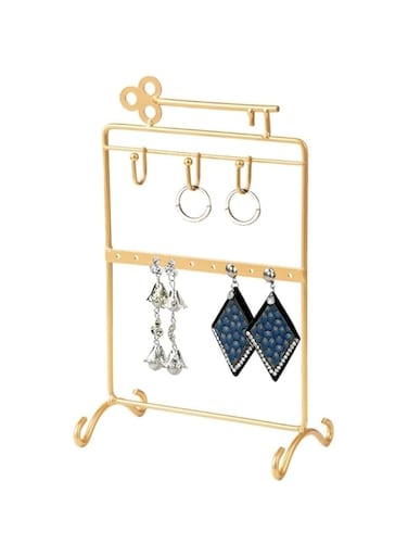 MARGOUN For Jewelry Stand Holder Display Earring Bracelet Holder Jewelery Tower Rack For Women Girl (Gold)