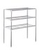 Dubai Gallery 3-Tier Multi-Functional Kitchen Storage Rack Silver/White 22.4X11.8X25.6Inch