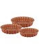 Dessini 3-Piece Granite Cake Pan Set Brown Small (24), Medium (28), Big (32) cm
