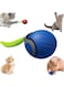 GSHLGAO Smart Interactive Cat Toy,2025 New Generation Interactive Cats Toys,Interactive Cat Toys for Indoor C at Ball,Automatic Moving Cats Toy Ball with Tail (Blue)