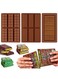 Rectangular Silicone Chocolate Mold &acirc;&euro;&ldquo; DIY Long Strip Waffle &amp; Chocolate Bar Baking Tool 3-pieces