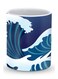 Premium Japanese Sea Designer Mug Blue/White