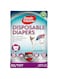 Simple Solution Improved Fit Disposable Female Dog Diapers, White, X-Small, Pack of 1 (12 Pieces)