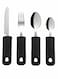 4-Piece Stainless Steel Cutlery Set - Knife, Fork, Spoon &amp; Teaspoon - Durable &amp; Stylish Flatware for Home &amp; Dining