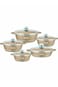 10-Piece Granite Non Stick Cookware Set, Beige