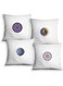 BonaBasics, 4 Pieces Decorative Pillow Cover,standard cushion,printed  45x45 cm  100% Polyester, designed and manufactured in Turkey
