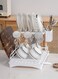 2-layer metal dishwashing rack, foldable dishwashing rack with drip tray, no installation required, multifunctional storage on kitchen countertop with drainage board