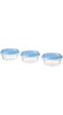 Ikea PRUTA Food Container, Transparent/Blue 70 ml Pack of 3