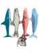 Muamos 4 Pack Catnip Toy Fish Shapes Cat Catnip Toy Pillow Interactive Plush Chew Toys Cute Soft Durable Fluffy Catnip Doll Chew Bite Supplies Cat Nip Kicker Toy