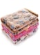 luciphia 1 Pack 3 Blankets Super Soft Fluffy Premium Fleece Pet Blanket Flannel Throw for Dog Puppy Cat Paw Brown/Pink/White Small(23x16 inch)