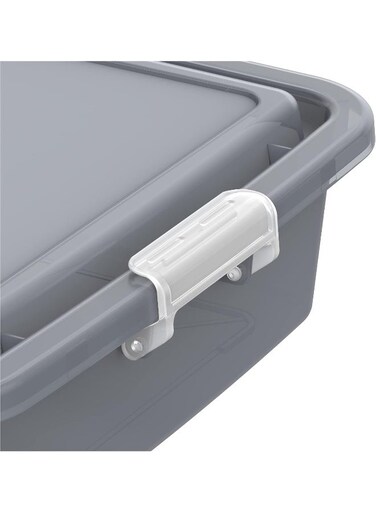 15L Lockbox L 51 X W 38.5 X H 11 Cm for Storage (Grey) Grey 15.0Liters