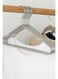 Homes Iron Steel Clothes Hangers  Metal Hangers for Coats, Suits, Dresses, Abayas &amp; Shirts, Durable Non-Slip Design for Wardrobe Organization  Grey  pack of 10