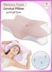 Memory Foam Butterfly-Shaped Cervical Pillow   Medical Pillow Cervical Pillow for Sleeping Neck Support, Pillow for Shoulder Pain Relief, Ergonomic Orthopedic Support for Side, Back, and Stomach Sleeping, With Washable Cover, Orthopaedic Pillow for Side Sleeping(Pink)
