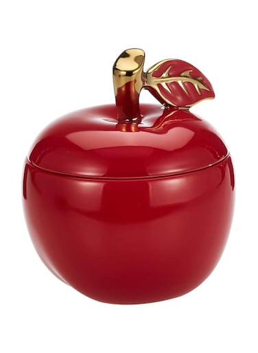 Harmony Ceramic 7 Inch Apple Pot - Red