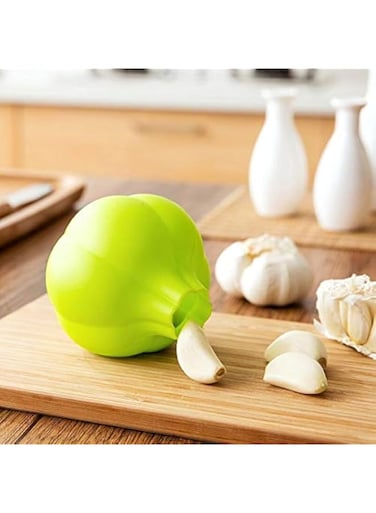 SOLDOUT Creative Silicone Garlic Peeler Vegetable Peeler Practical Kitchen Gadget Garlic Stripper Tube Garlic Peeling (Green)